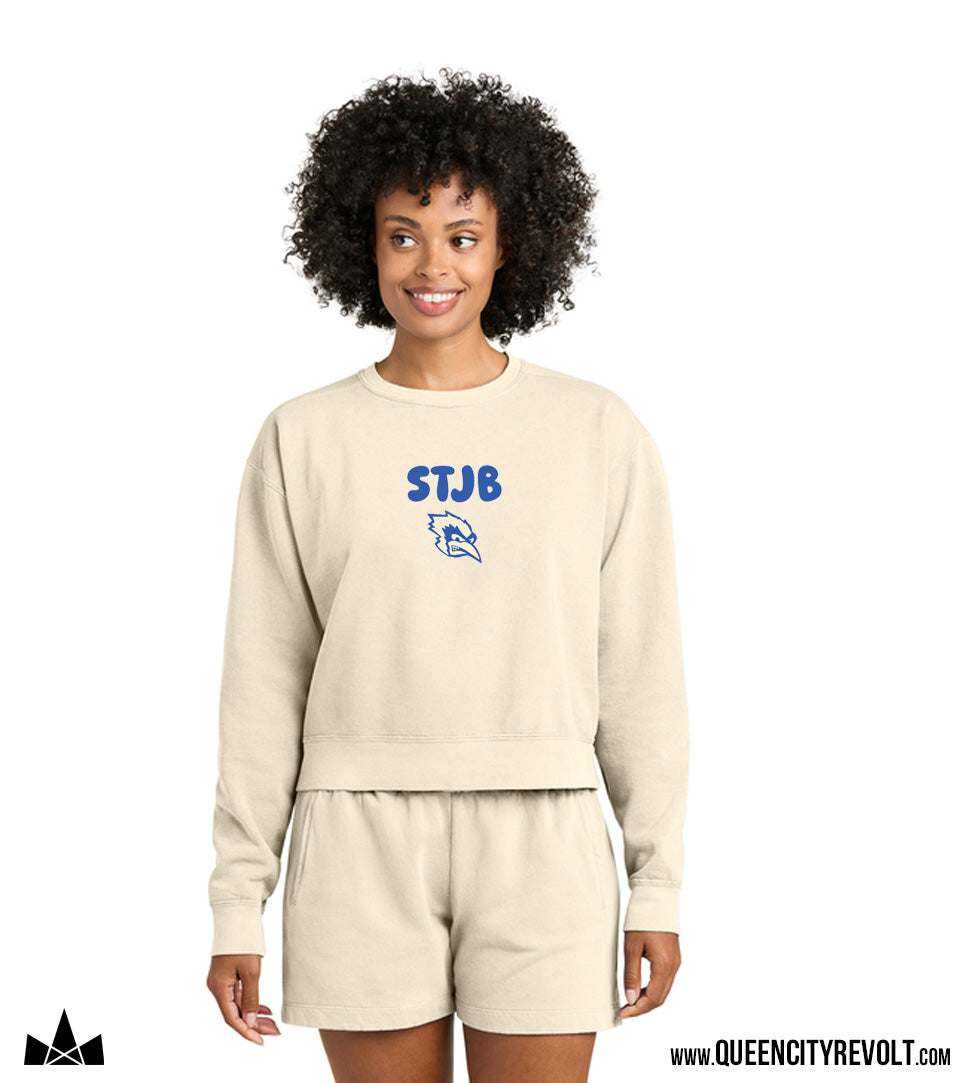 STJB Dry Ridge Women's Bubble Letter Crew, Natural