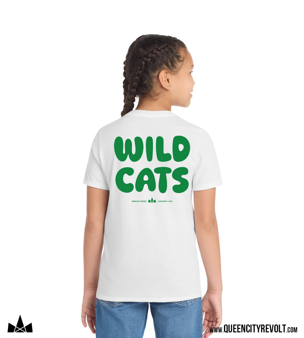 Harrison Youth Bubble Letter Tshirt, White