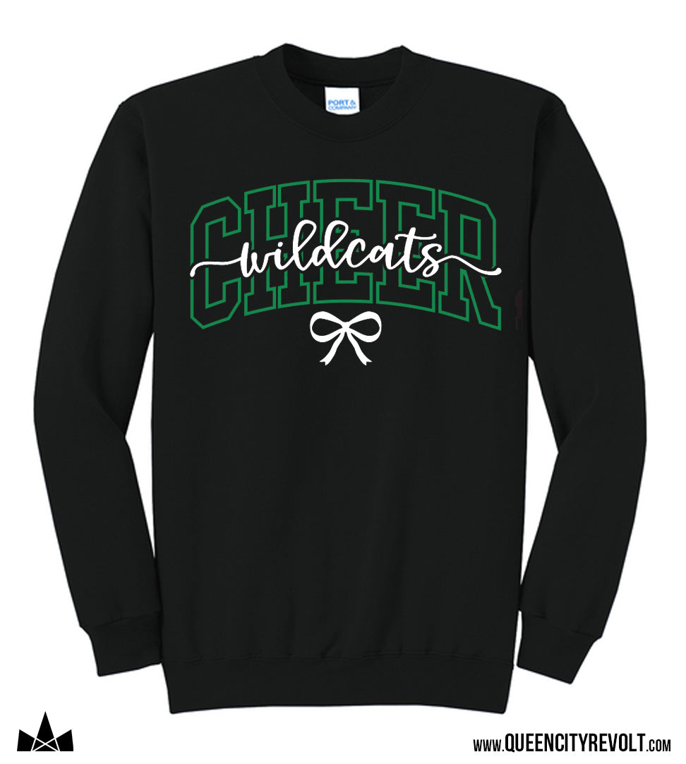 Harrison Cheer Crew Sweatshirt, Black