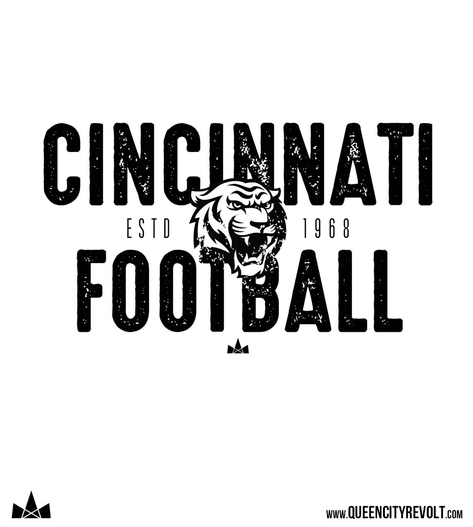 Cincinnati Football, 1968 T-Shirt, Dark Orange