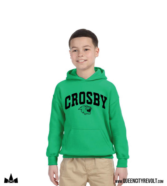 Crosby Youth Fleece Hoodie, Green