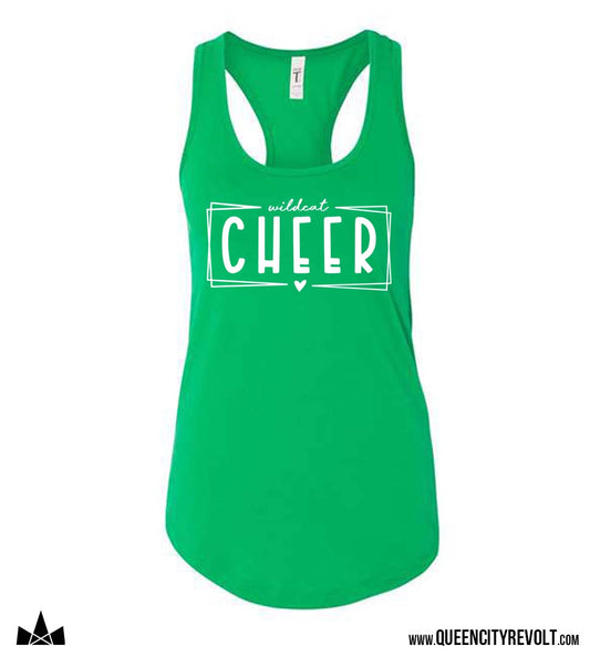 Harrison Women's Cheer Racerback Tank, Green