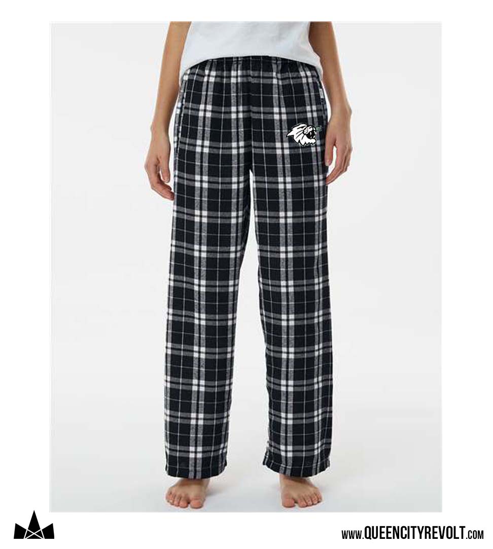 Harrison Youth Flannel Pajama Pants, Black/White