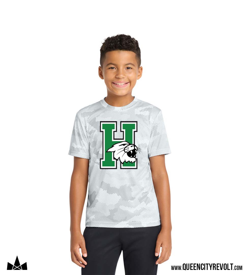 Harrison Youth Performance Camo Tshirt, White