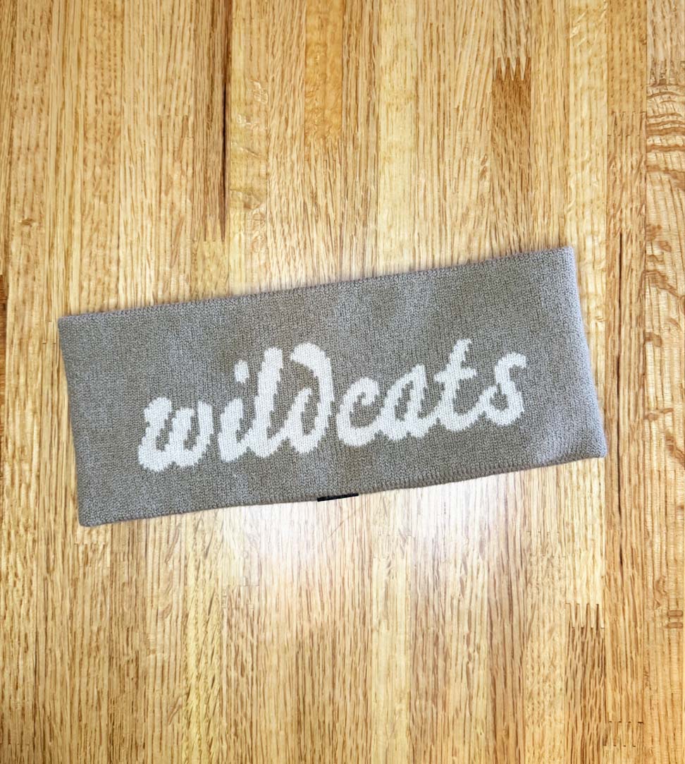 Harrison Knit Headband, Khaki/White