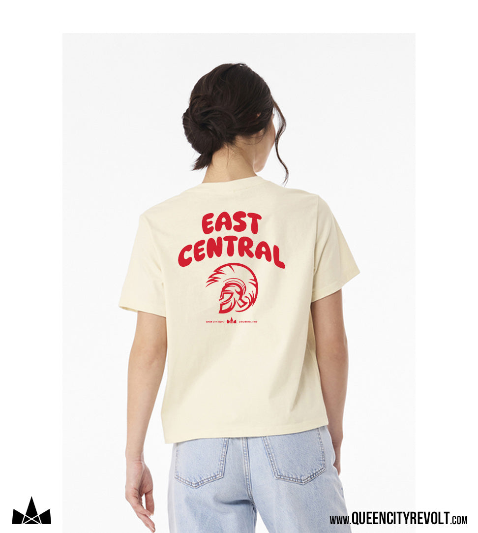 East Central Women's Bubble Letter Tshirt, Natural