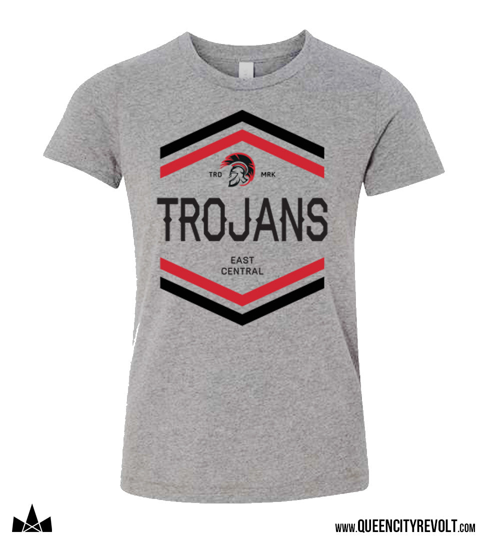 East Central Arrows Youth Tshirt, Grey