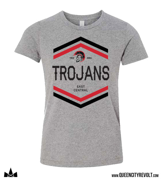 East Central Arrows Youth Tshirt, Grey