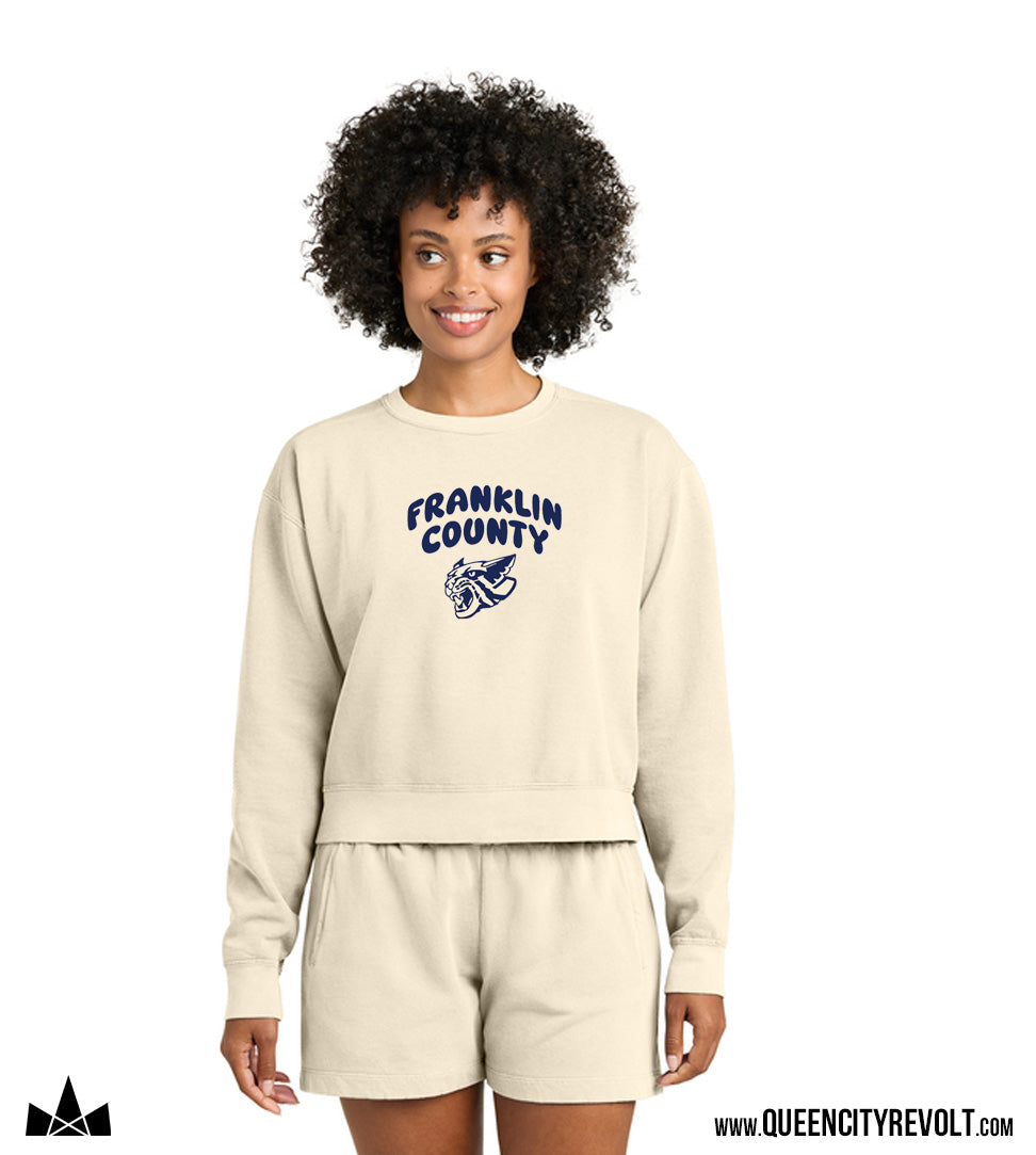 Franklin County Women's Bubble Letter Crew, Natural