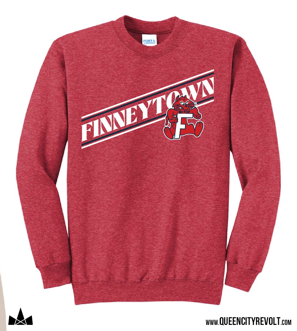 Finneytown Vintage Crew Sweatshirt, Red