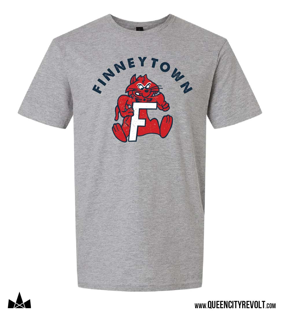 Finneytown Wildcats Tshirt, Heather Grey