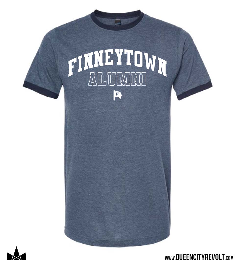 Finneytown Ringer Tshirt, Navy