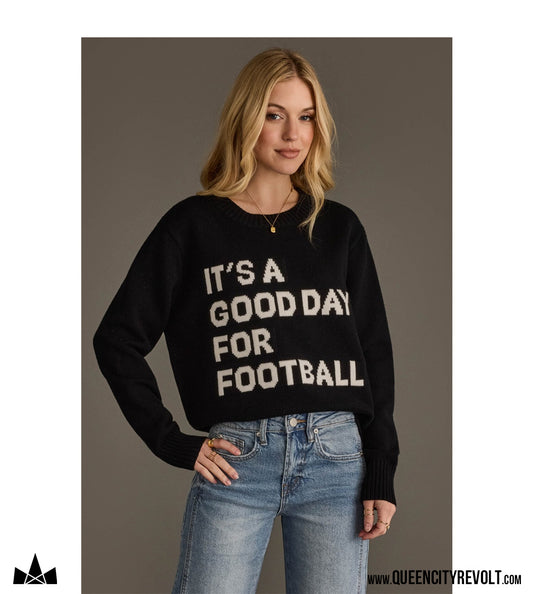 Women's Football Sweater, Black