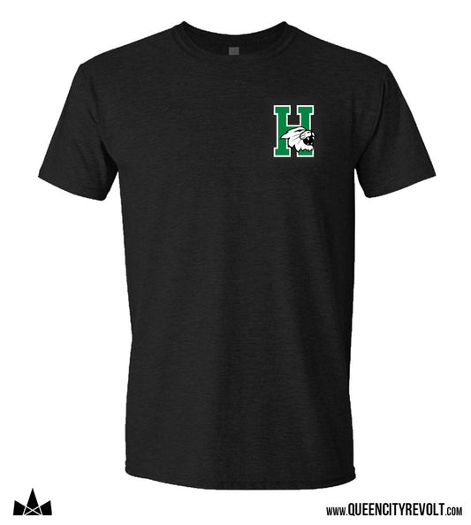 Harrison Wildcat Adult Tshirt, Black