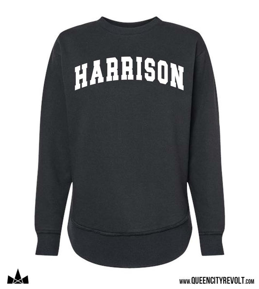 Harrison Women's Crew Sweatshirt, Black
