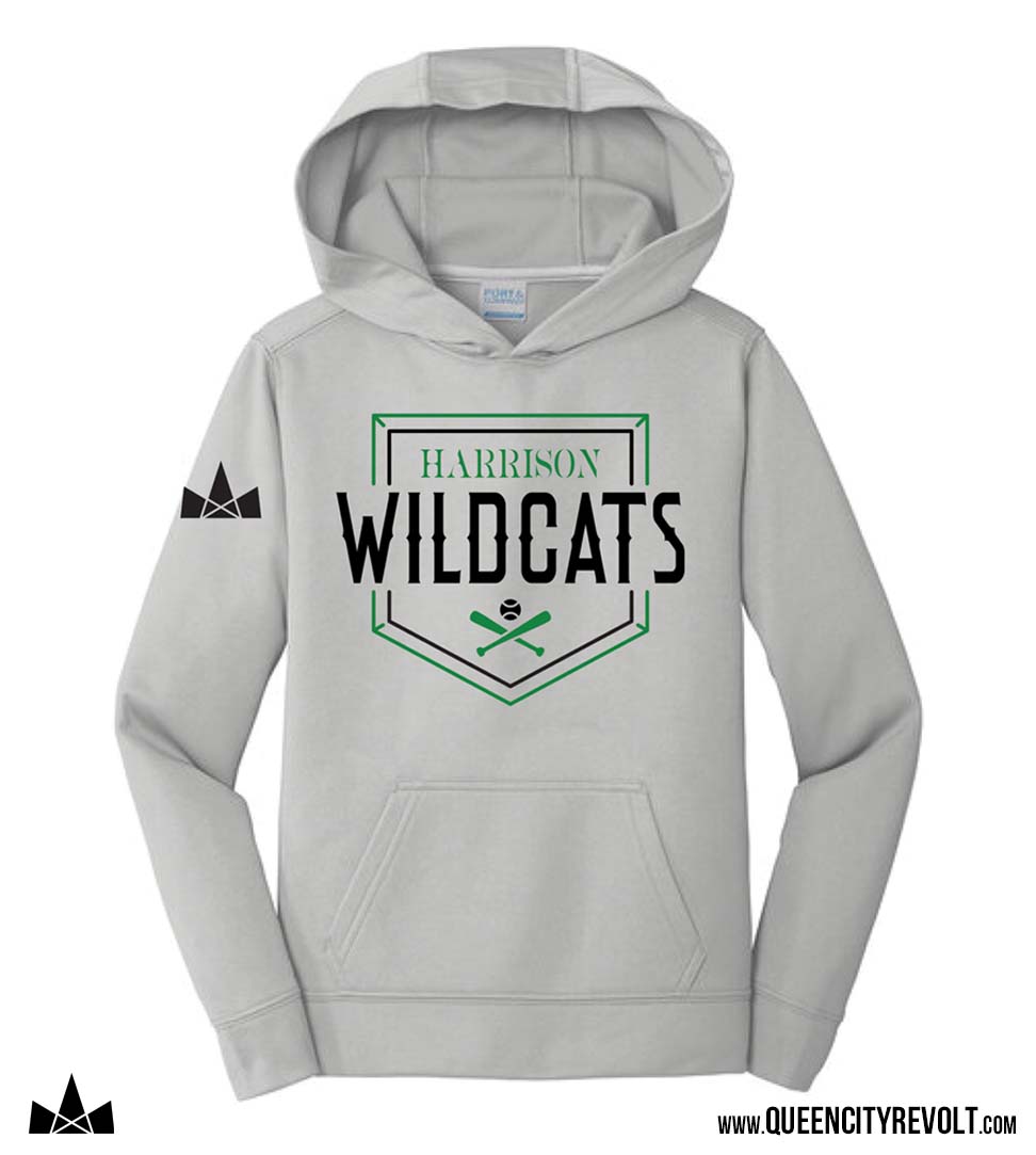 Harrison Baseball Performance Hoodie, Grey