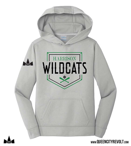 SALE! Harrison Baseball Performance Hoodie, Grey