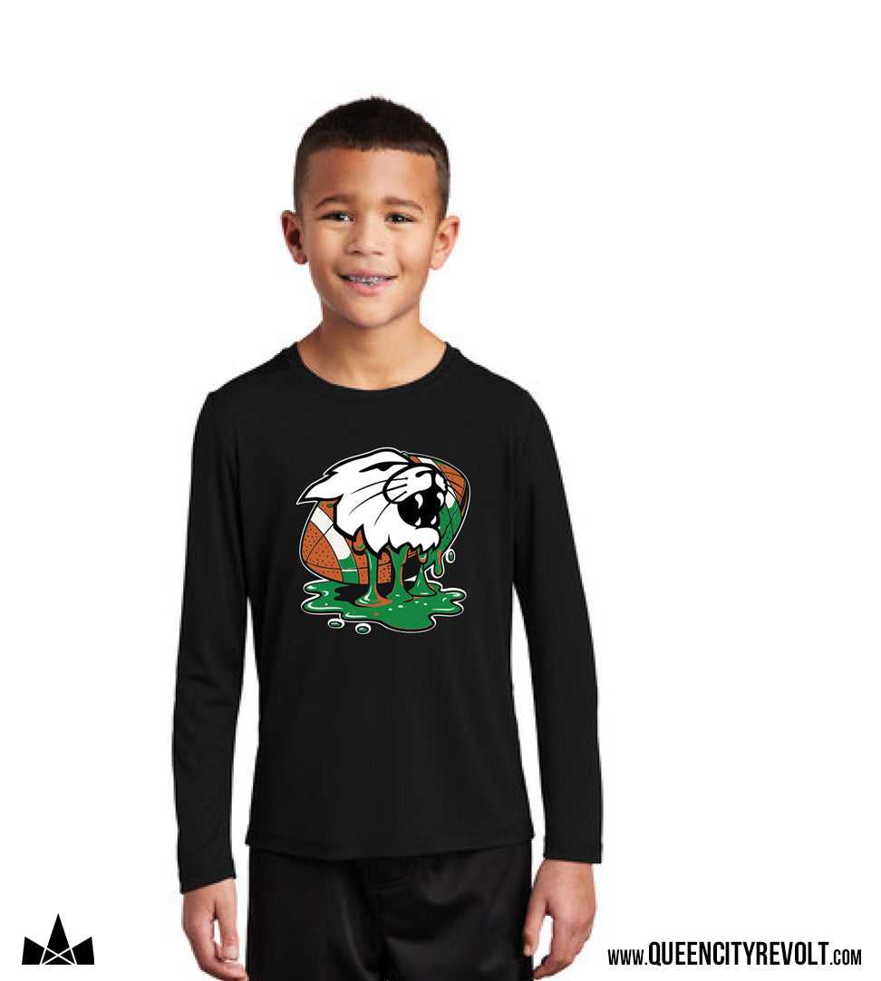 Harrison Youth Drip Performance Longsleeve, Black