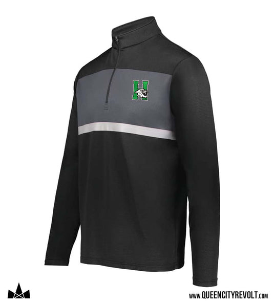 Harrison Adult Prism 1/4 Zip Pullover, Black/Grey