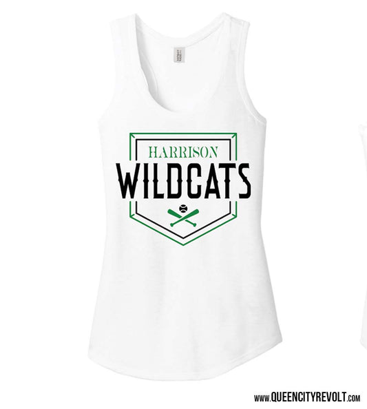 Harrison Baseball Tank, White