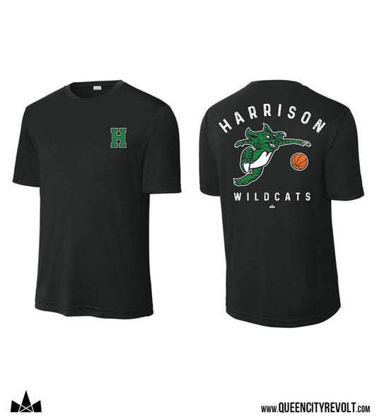 SALE! Harrison Vintage Wildcat Basketball Tshirt, Black