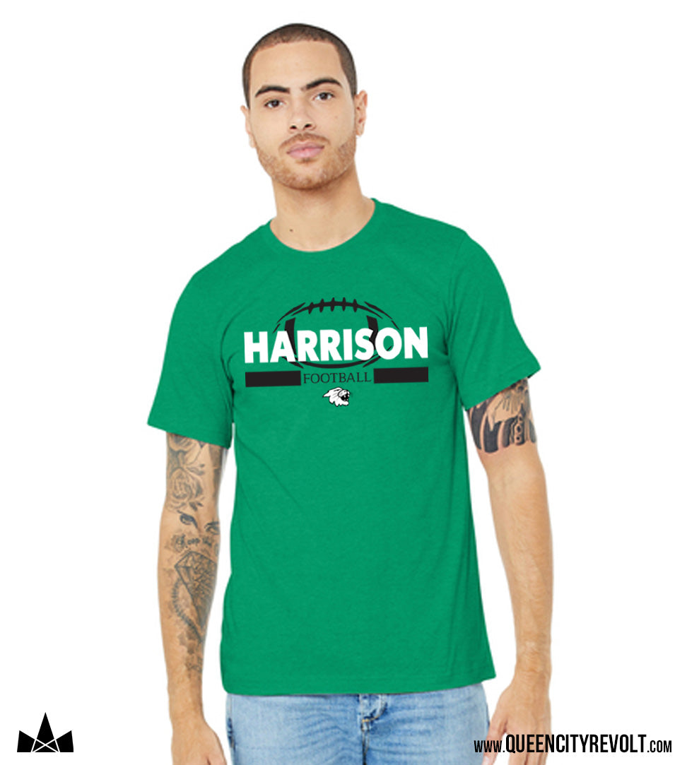 Harrison Adult Football T-Shirt, Green
