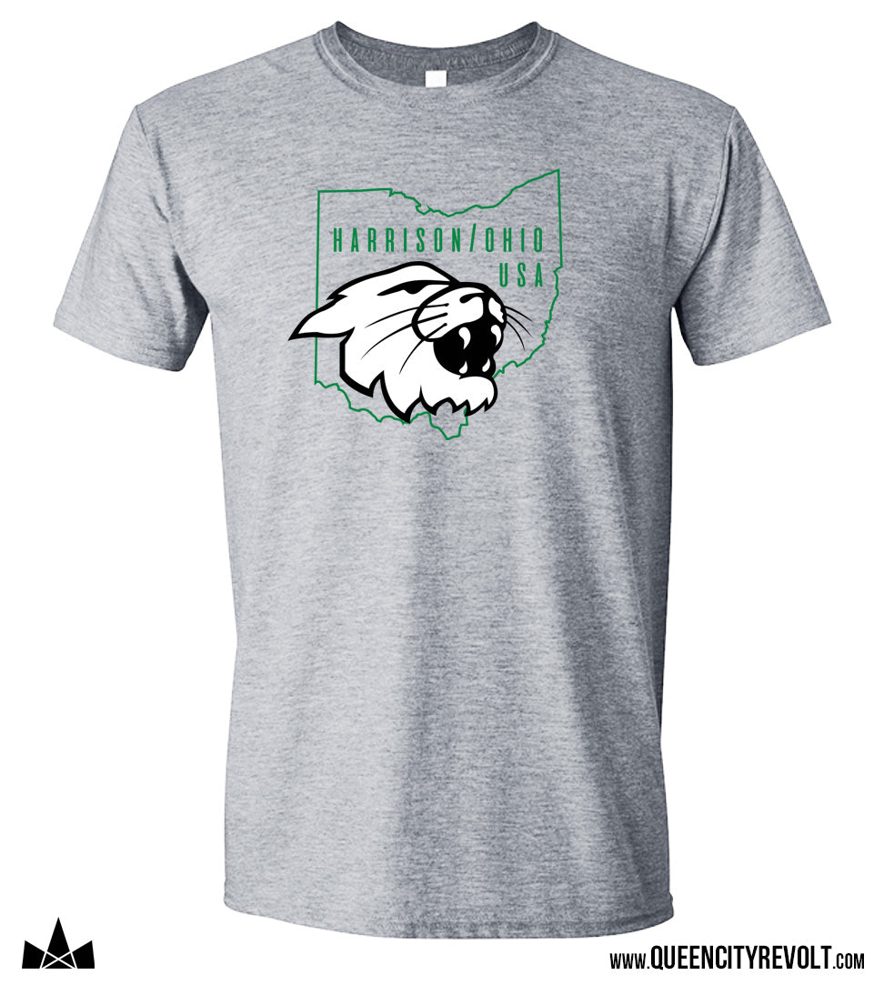 Harrison Men's Ohio T-Shirt, Grey