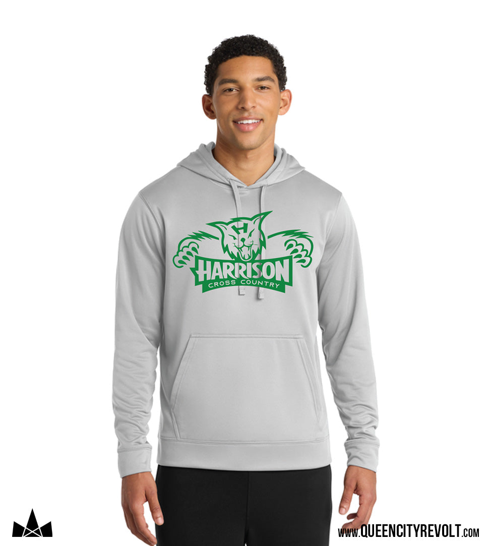 Harrison Cross Country Adult Performance Hoodie, Grey