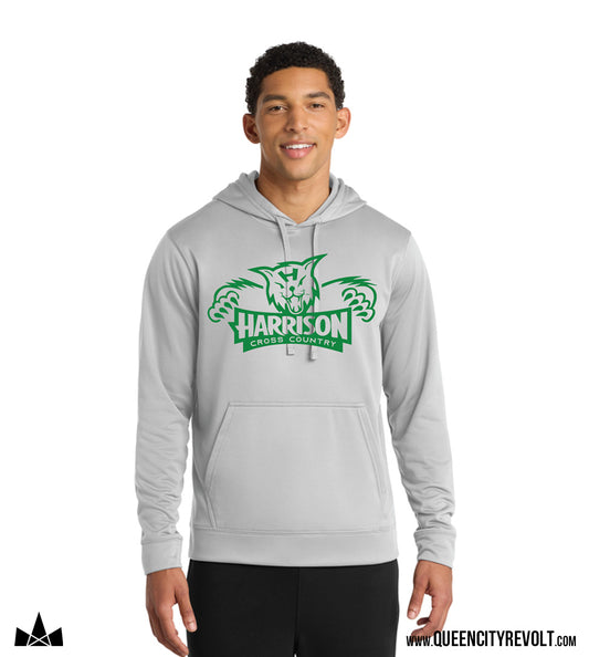 Harrison Cross Country Adult Performance Hoodie, Grey