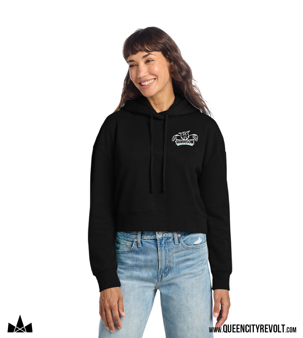 Harrison Women's Cross Country Crew Sweatshirt, Black