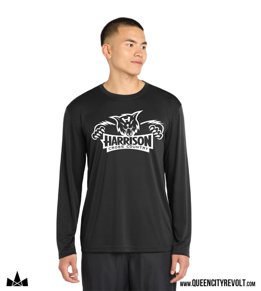 Harrison Cross Country Performance Longsleeve T-Shirt, Black