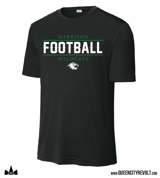 Harrison Football Adult Tshirt, Black