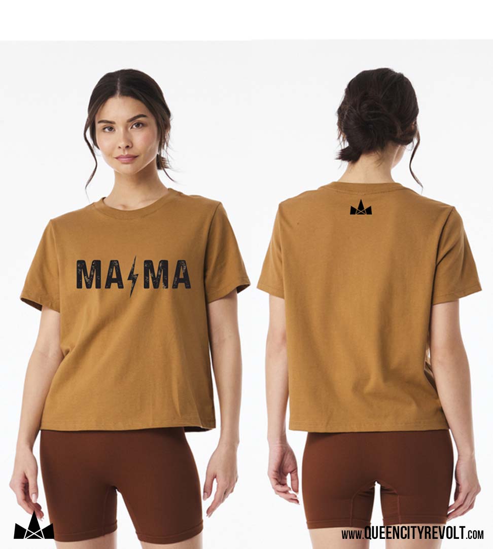 Women's Mama Tshirt, Gold