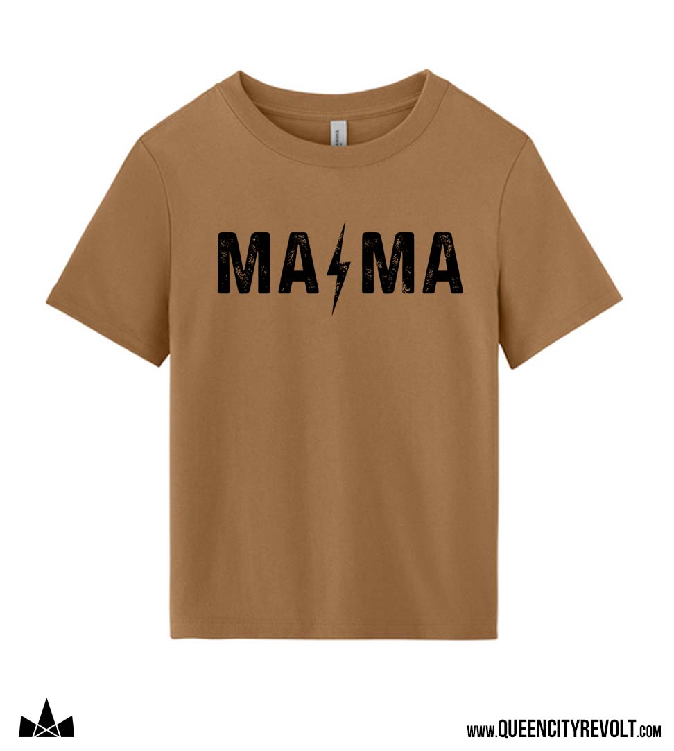 Women's Mama Tshirt, Gold