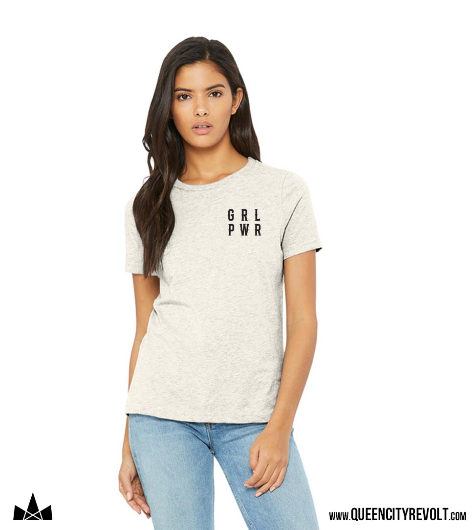 Women's Medusa Tshirt, Heather Natural