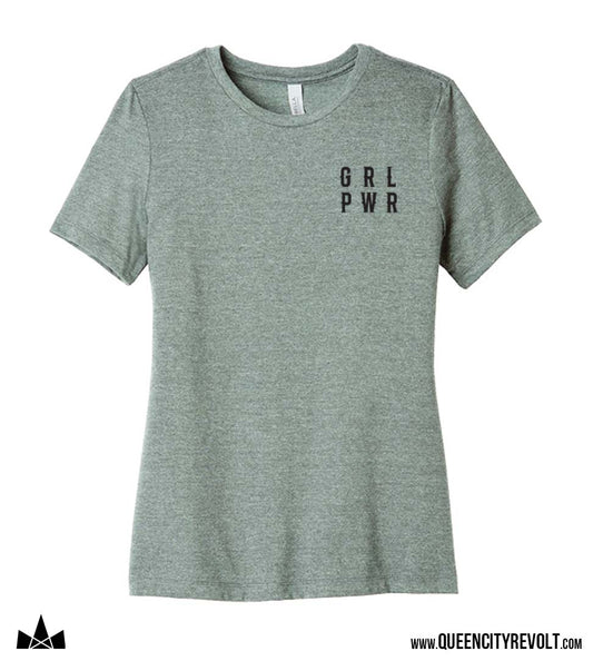 Women's Medusa Tshirt, Heather Sage