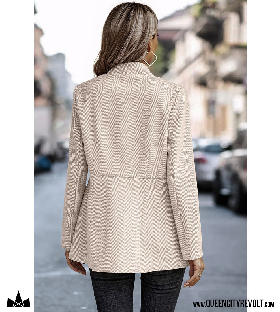Women's Long Lightweight Jacket, Beige