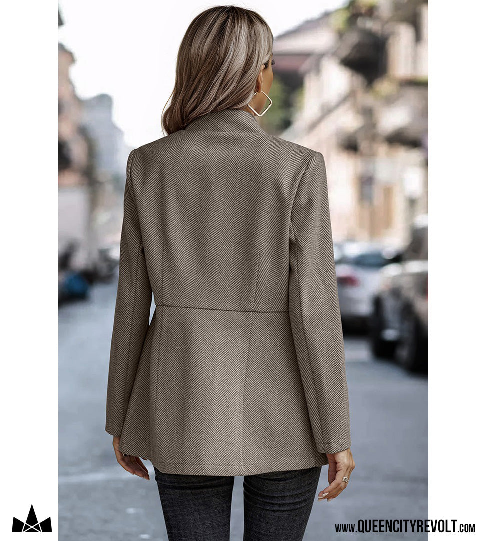 Women's Long Lightweight Jacket, Coffee