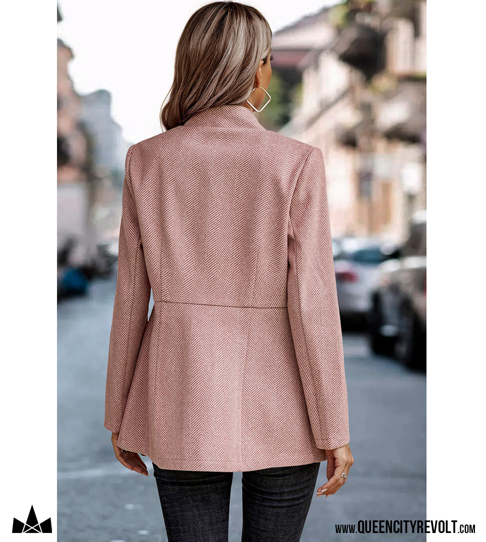Women's Long Lightweight Jacket, Rose
