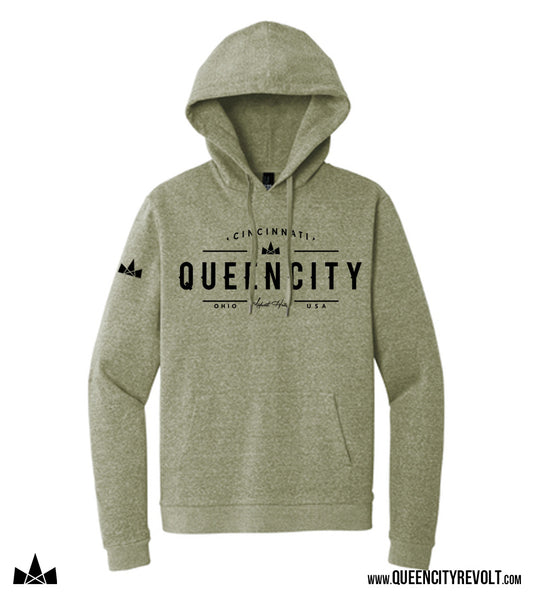 Queen City Hoodie, Military Green