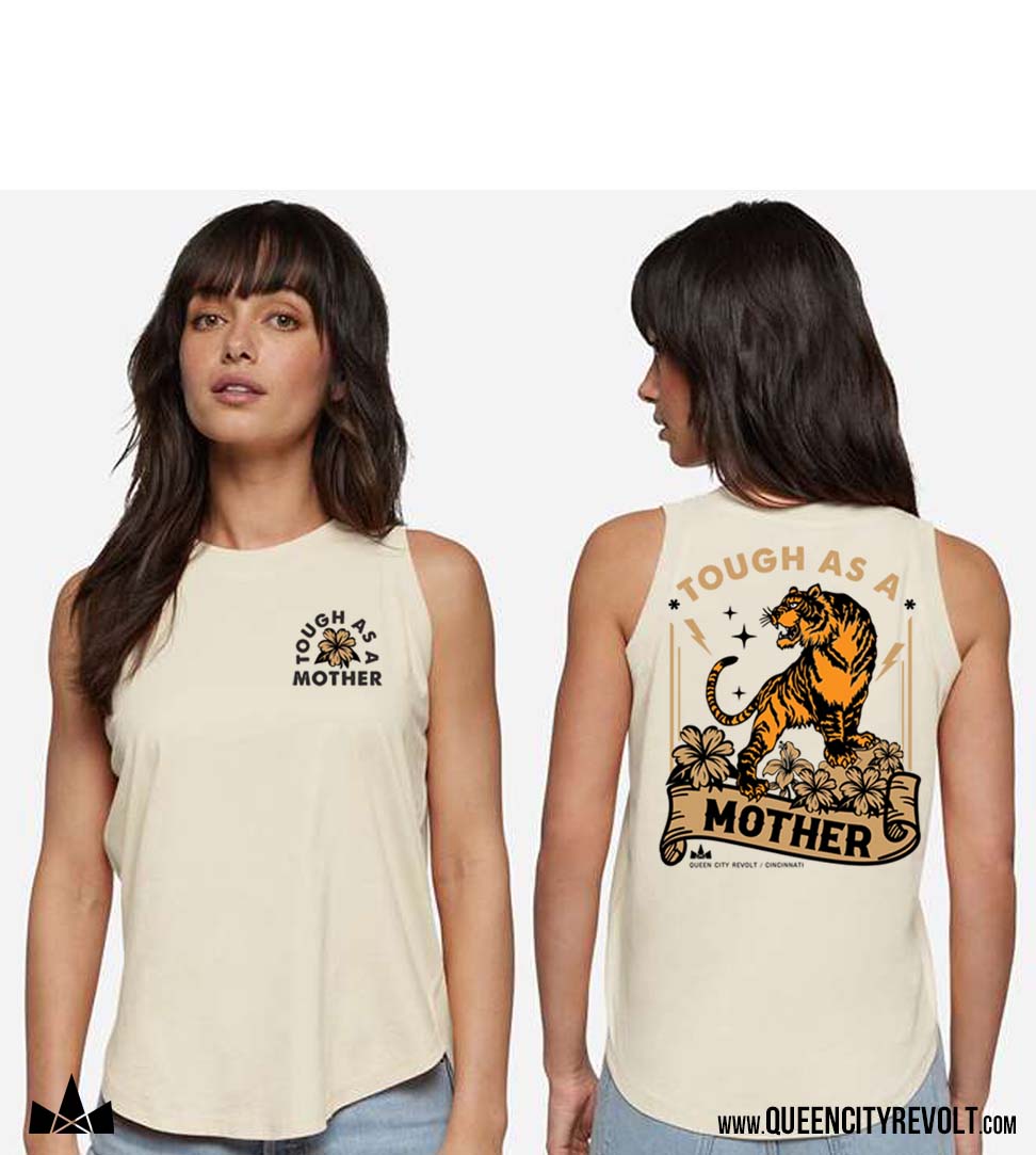Women's Tough As A Mother Tank, Natural