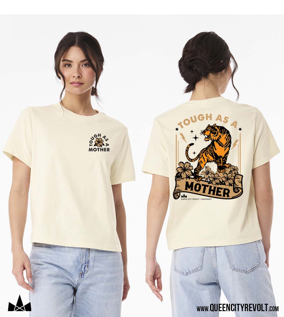 Women's Tough As A Mother Tshirt, Natural