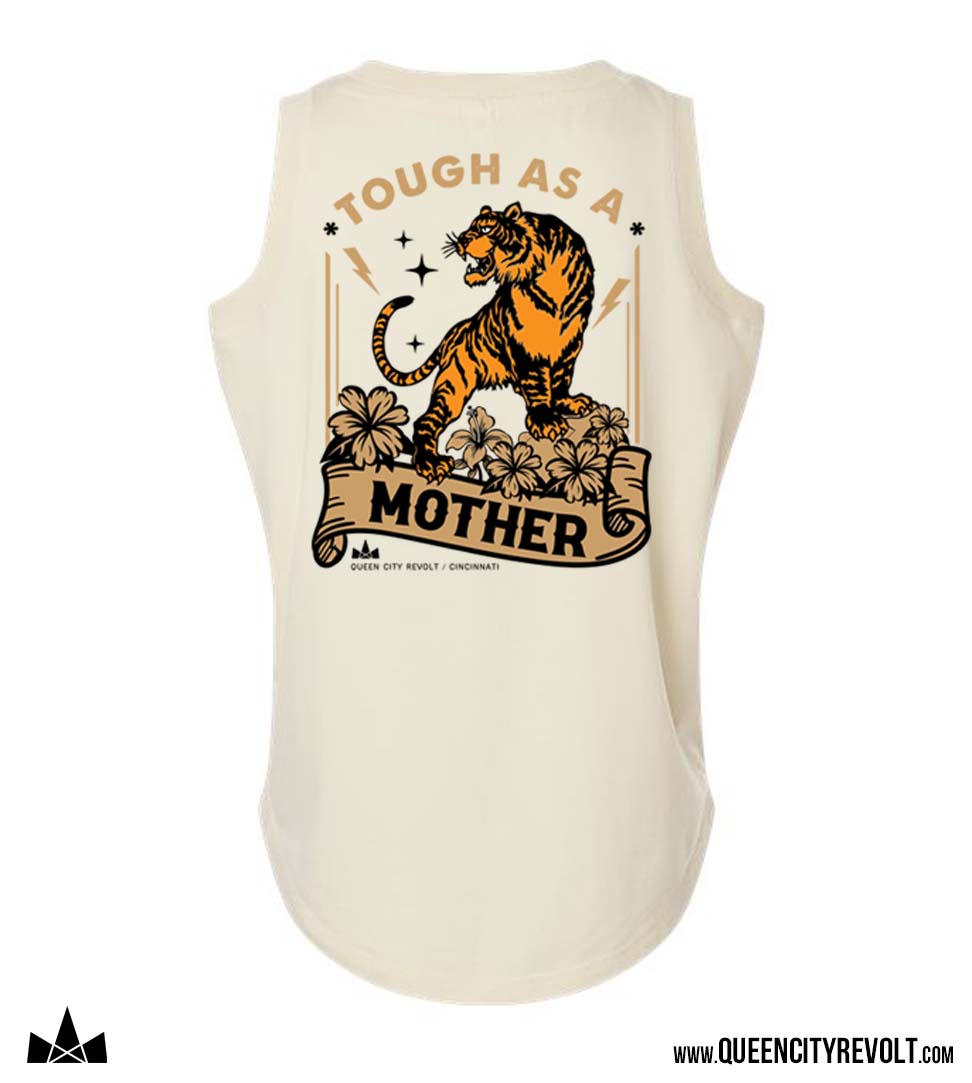 Women's Tough As A Mother Tank, Natural