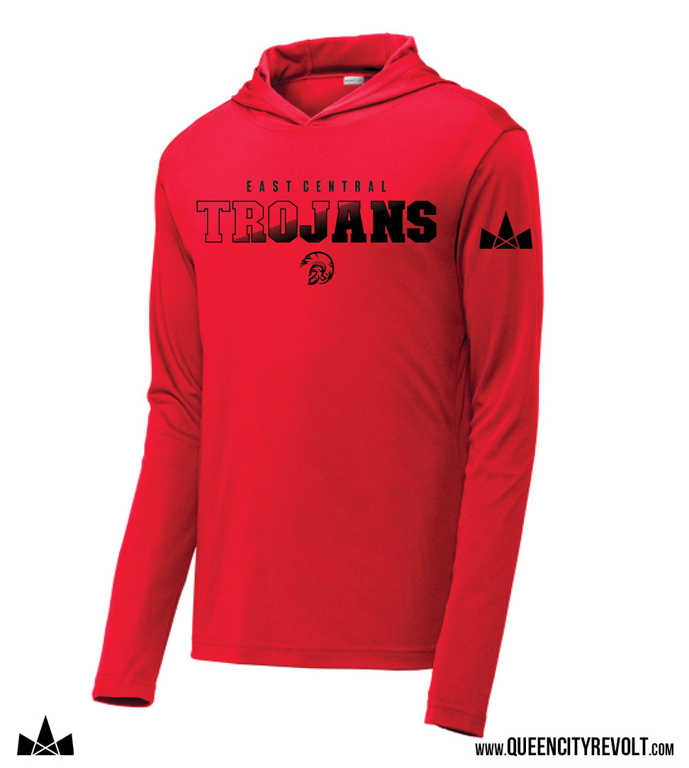 East Central Performance Longsleeve, Red