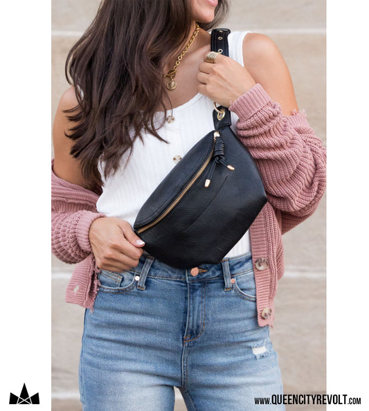 Luxe Sling Bag, Black