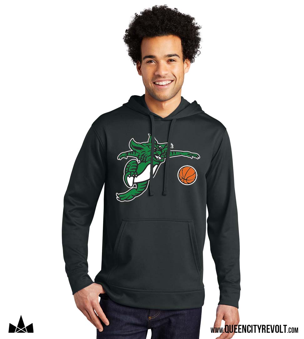 SALE! Harrison Vintage Cat Basketball Performance Hoodie, Black