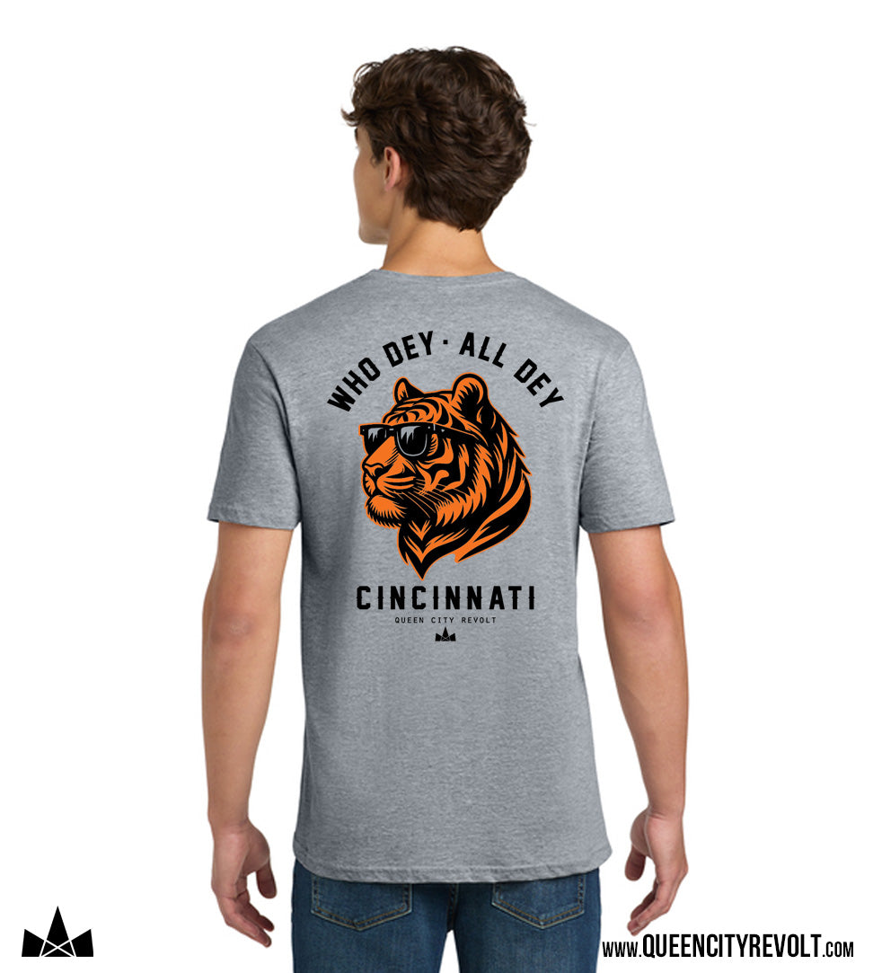Cincinnati Football, Who Dey Tshirt, Grey