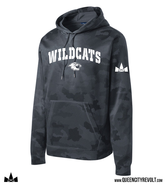 Harrison Adult Camo Performance Hoodie, Dark Grey