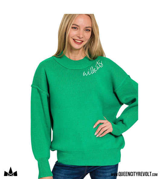 Harrison Women's Knit Sweater, Green