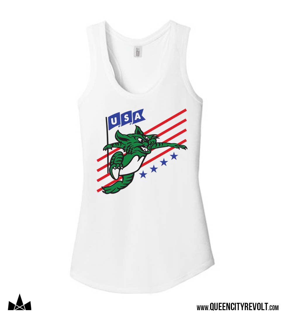 Harrison Wildcat USA Women's Tank, White